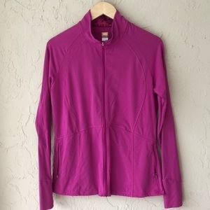 Lucy power jacket fuscia pink full zip Large